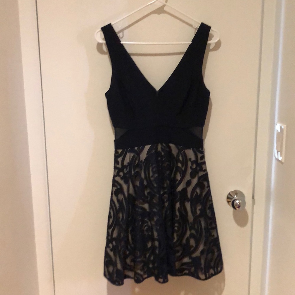 Navy sleeveless dress